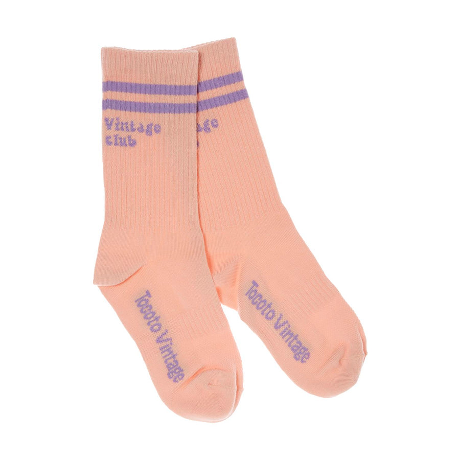 Tocoto Vintage Lavender Striped Socks