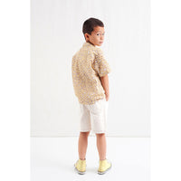 Tocoto Vintage Yellow Resort Animal Print Oversize Shirt