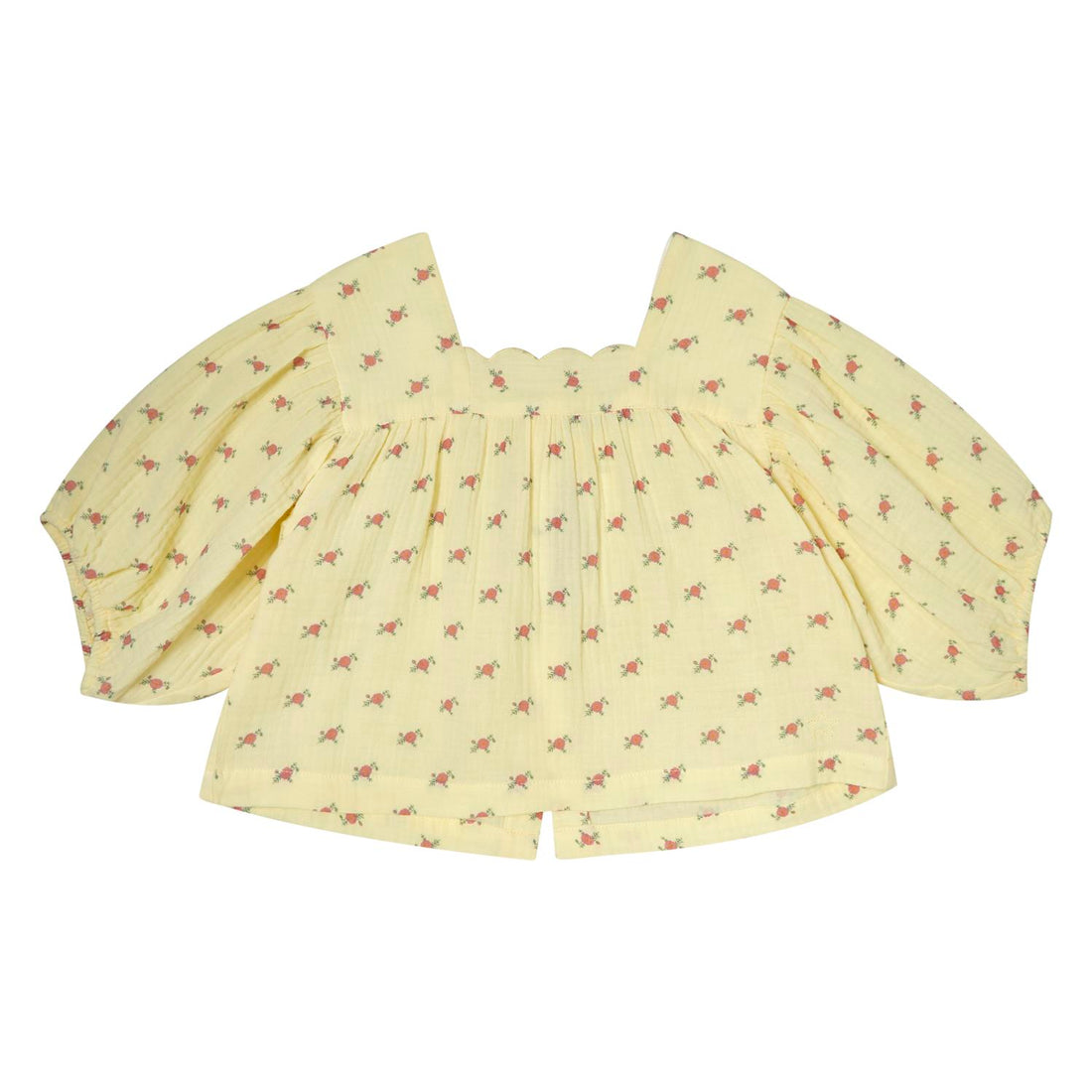 Tocoto Vintage Yellow Flower Print Blouse