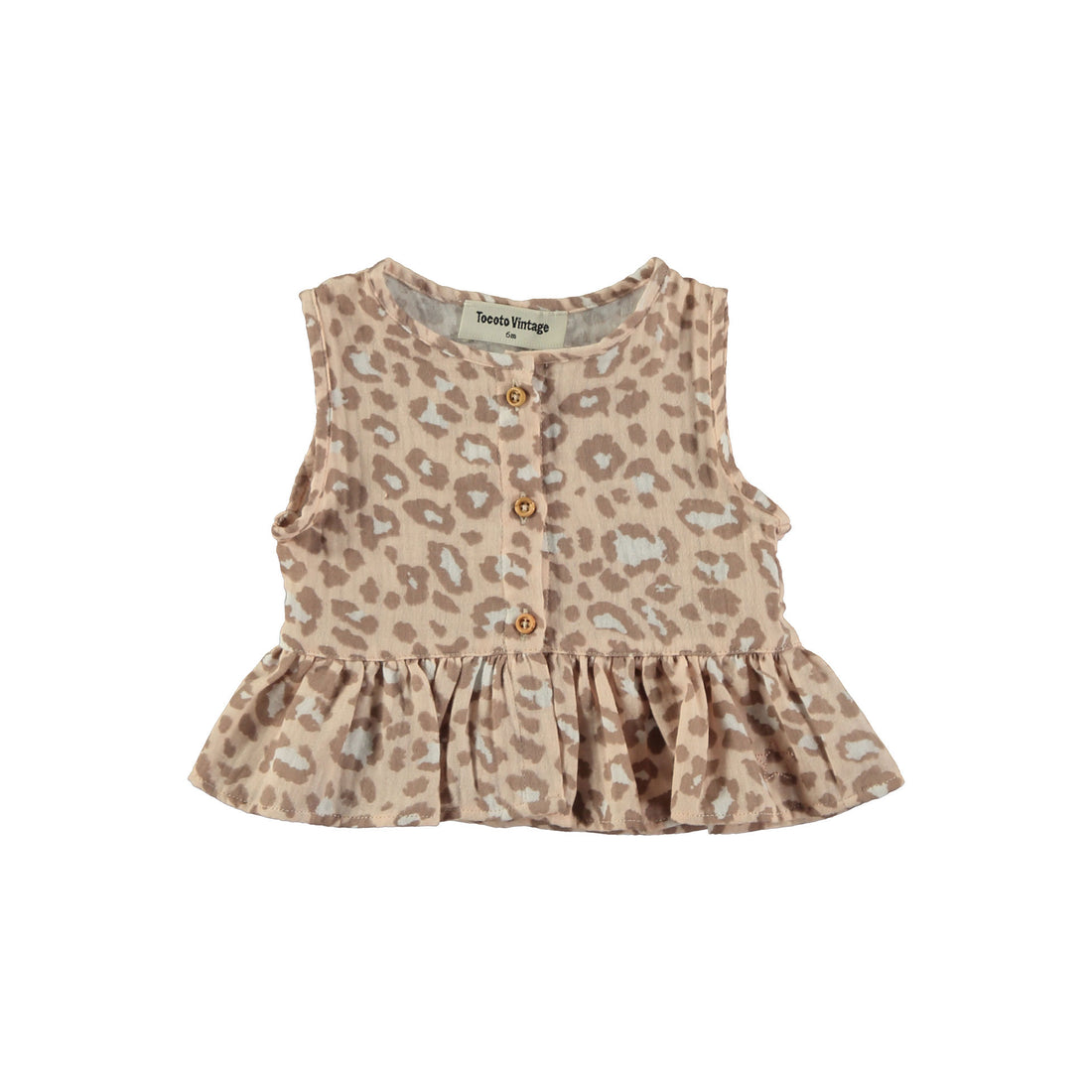 Tocoto Vintage Pink Animal Printed Baby Blouse