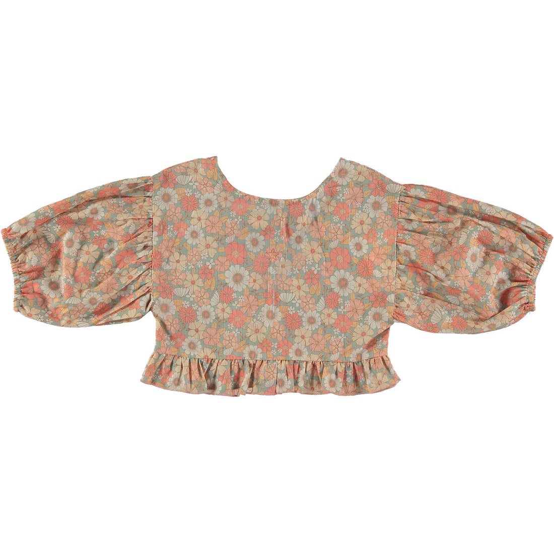 Tocoto Vintage Pink Lurex Flowers Blouse