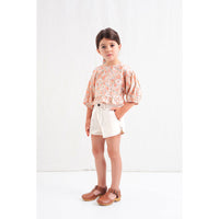 Tocoto Vintage Pink Lurex Flowers Blouse