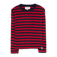Finger in the Nose  Deep Red Stripes Sailing Longsleeve T-Shirt