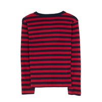 Finger in the Nose  Deep Red Stripes Sailing Longsleeve T-Shirt