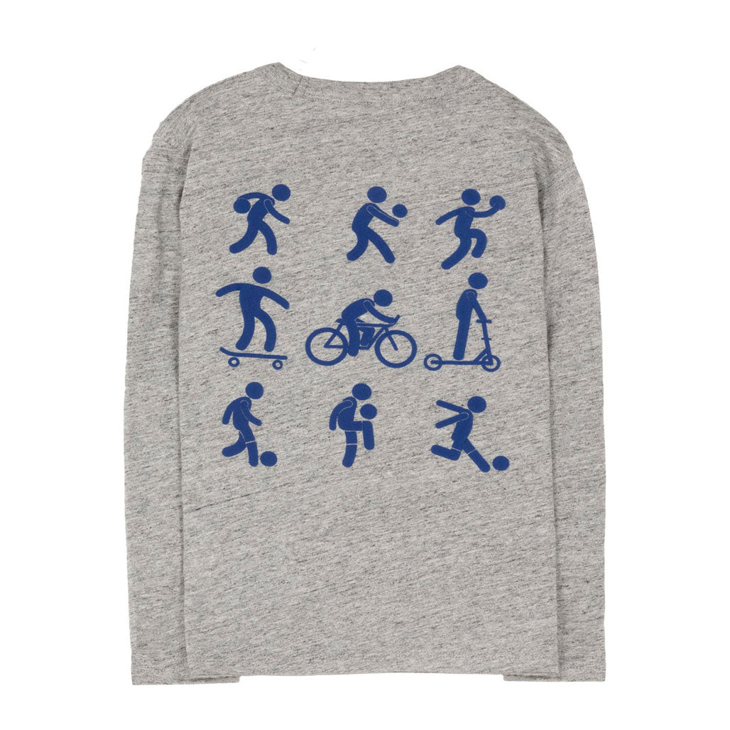 Finger in the Nose  Heather Grey Longsleeve Sports Sako T-Shirt
