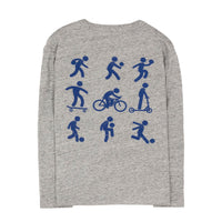 Finger in the Nose  Heather Grey Longsleeve Sports Sako T-Shirt