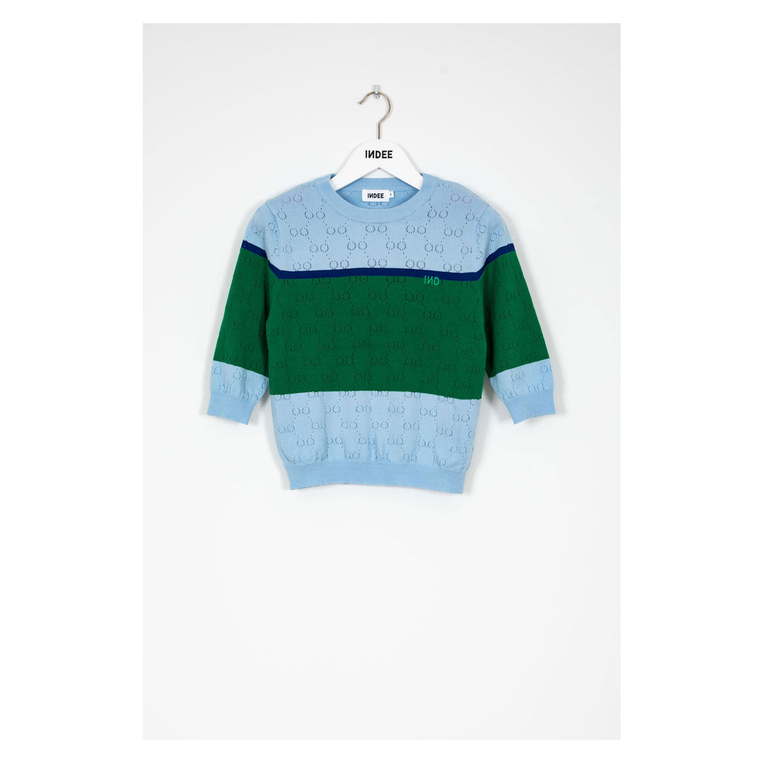 Indee Blue Tricolor Pullover
