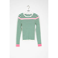 Indee Green Striped Pullover