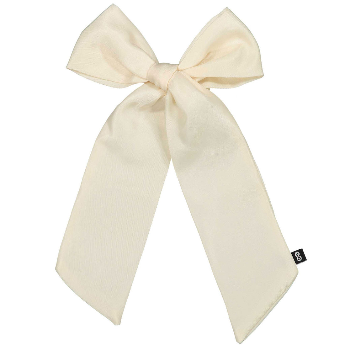 Knot Hairbands Cream Sateen Bow Clip