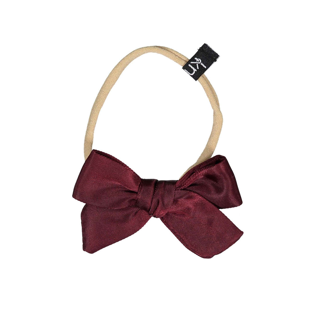 Knot Hairbands Burgundy Satin Bow Band