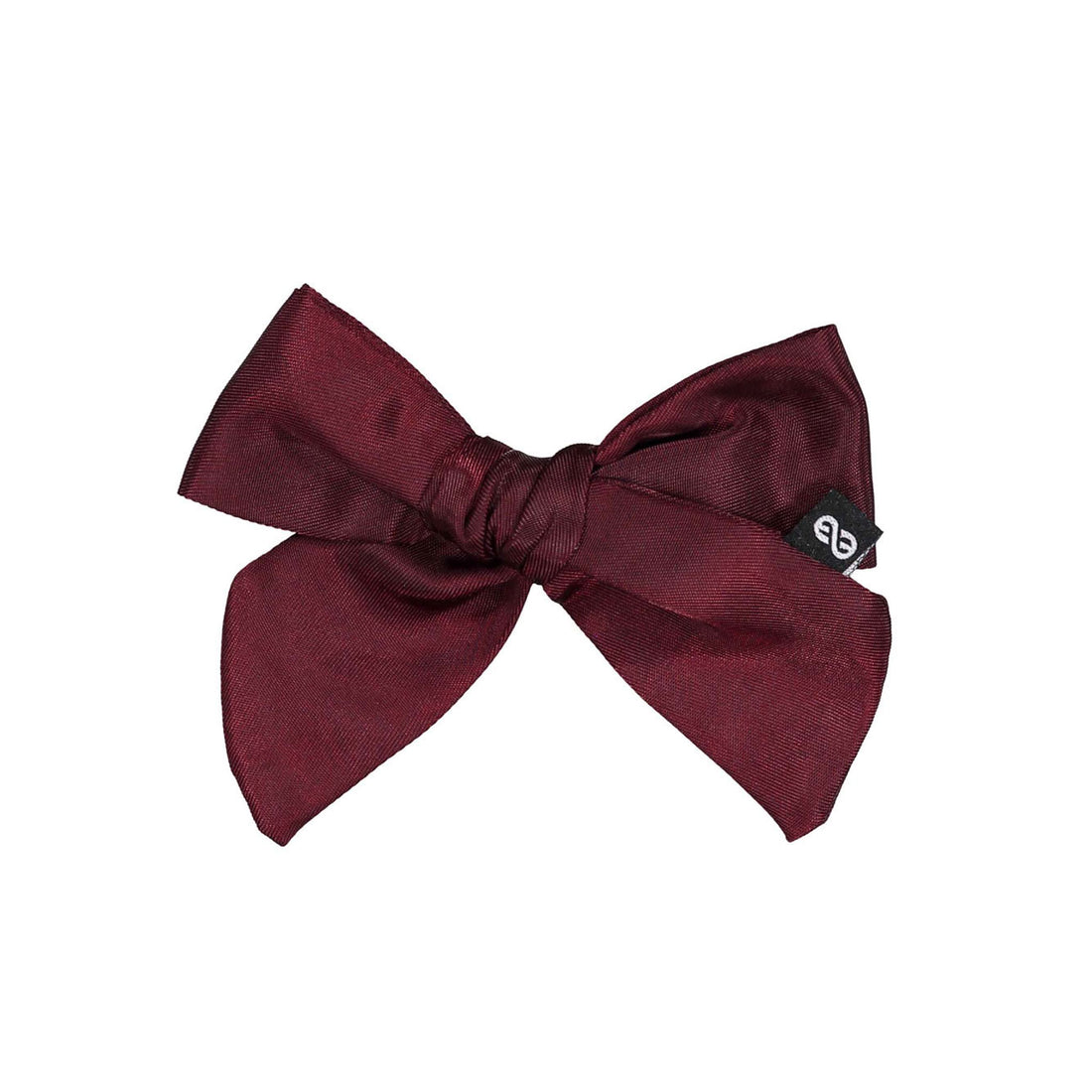 Knot Hairbands Burgundy Satin Petite Bow