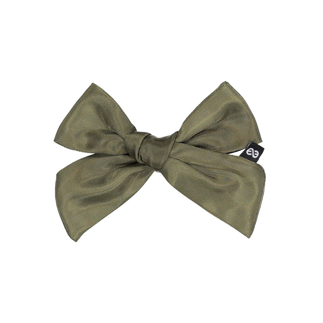 Knot Hairbands Olive Satin Petite Bow