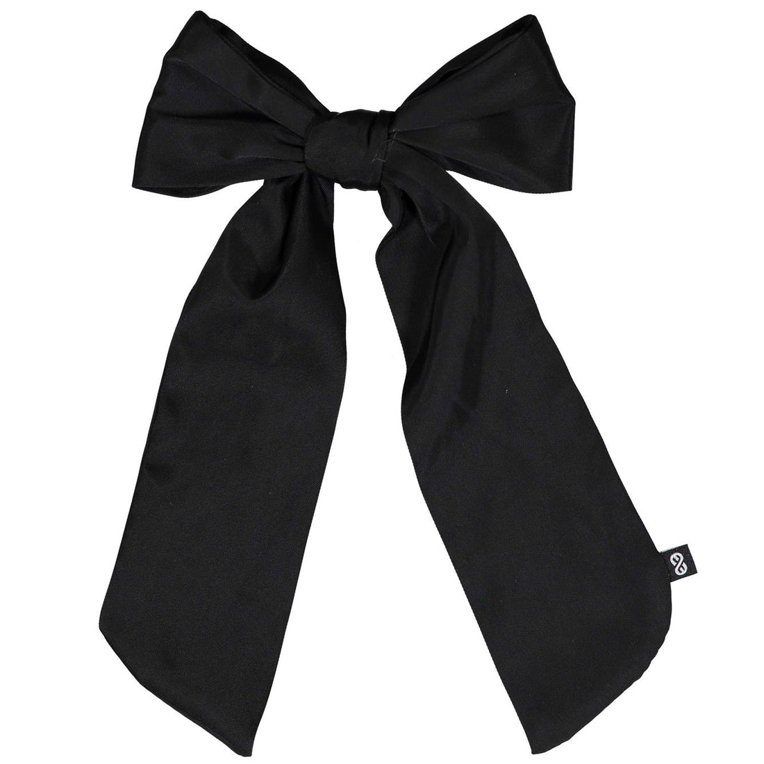 Knot Hairbands Black Satin Long Bow
