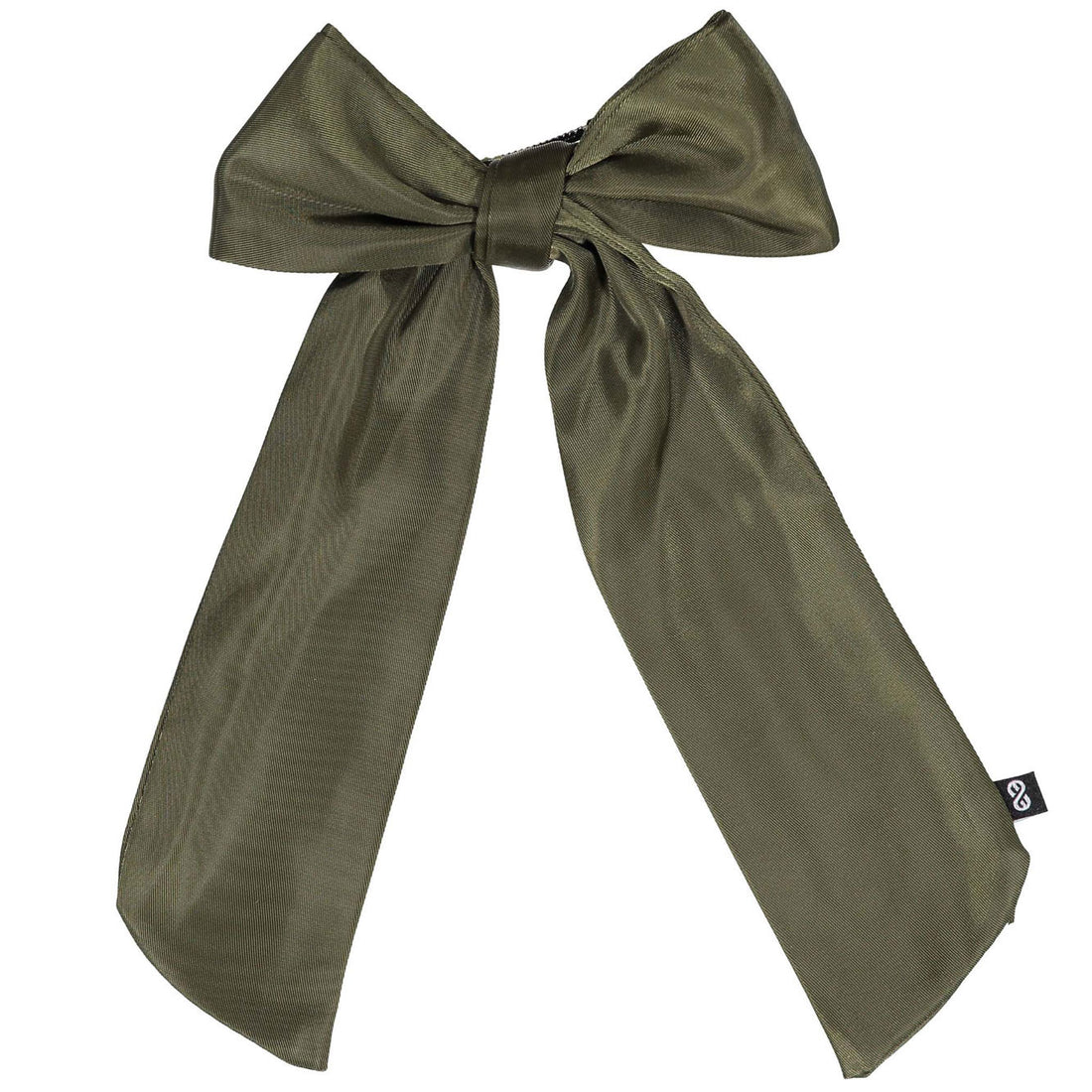 Knot Hairbands Olive Satin Long Bow