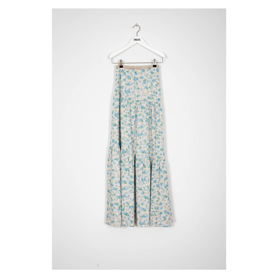 Indee Ionic Blue Long Printed Skirt
