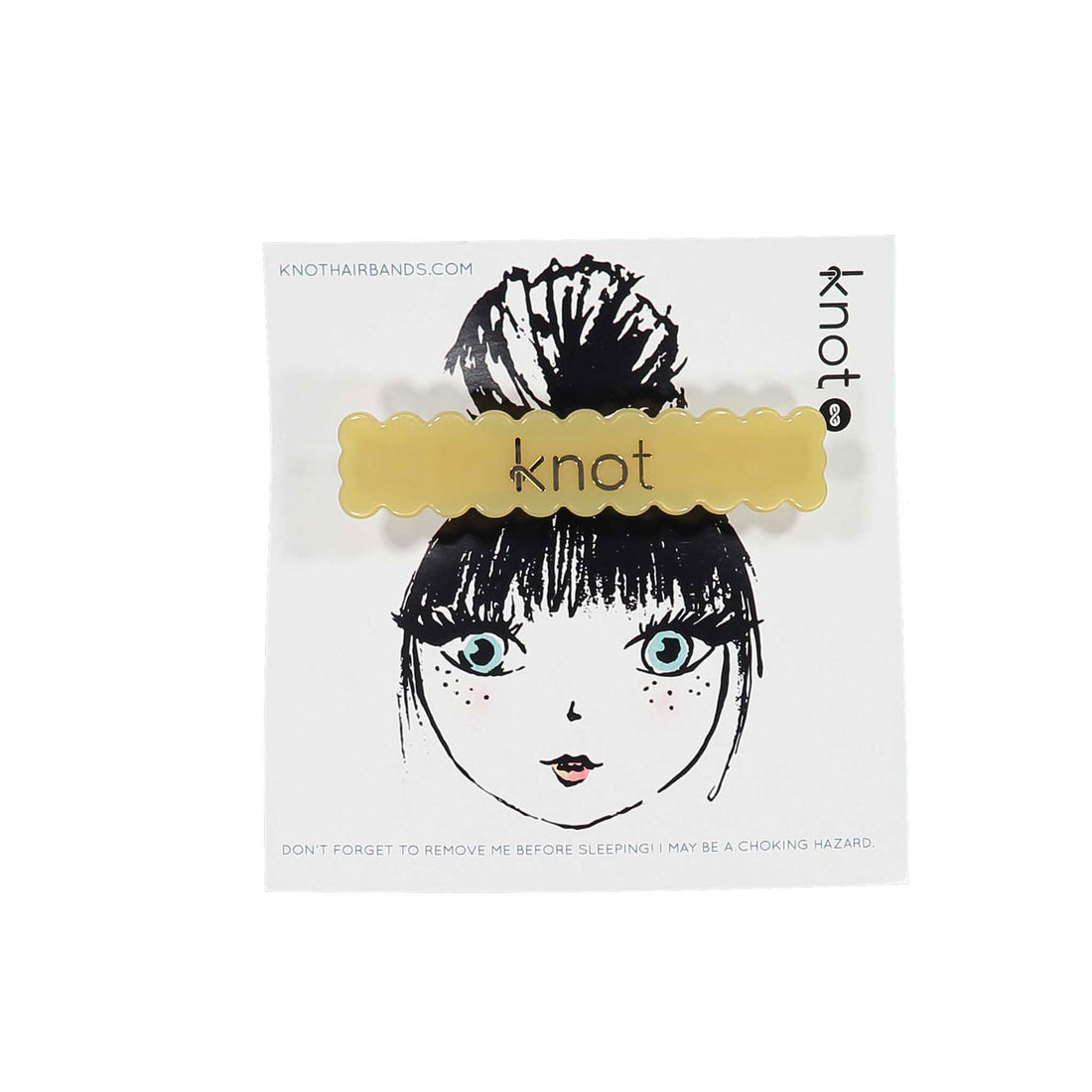 Knot Hairbands Golden Scalloped Barrette