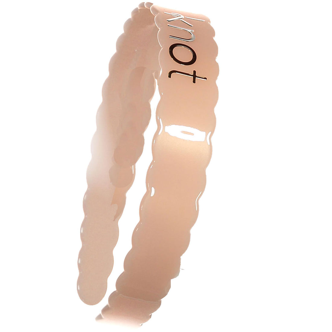 Knot Hairbands Pink Scalloped Headband