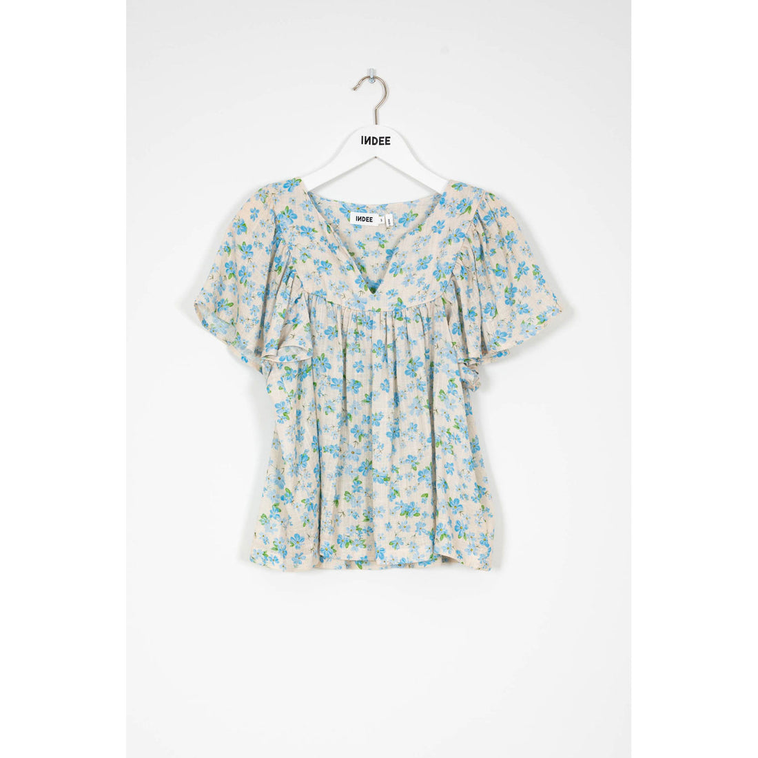 Indee Ionic Blue Printed Top