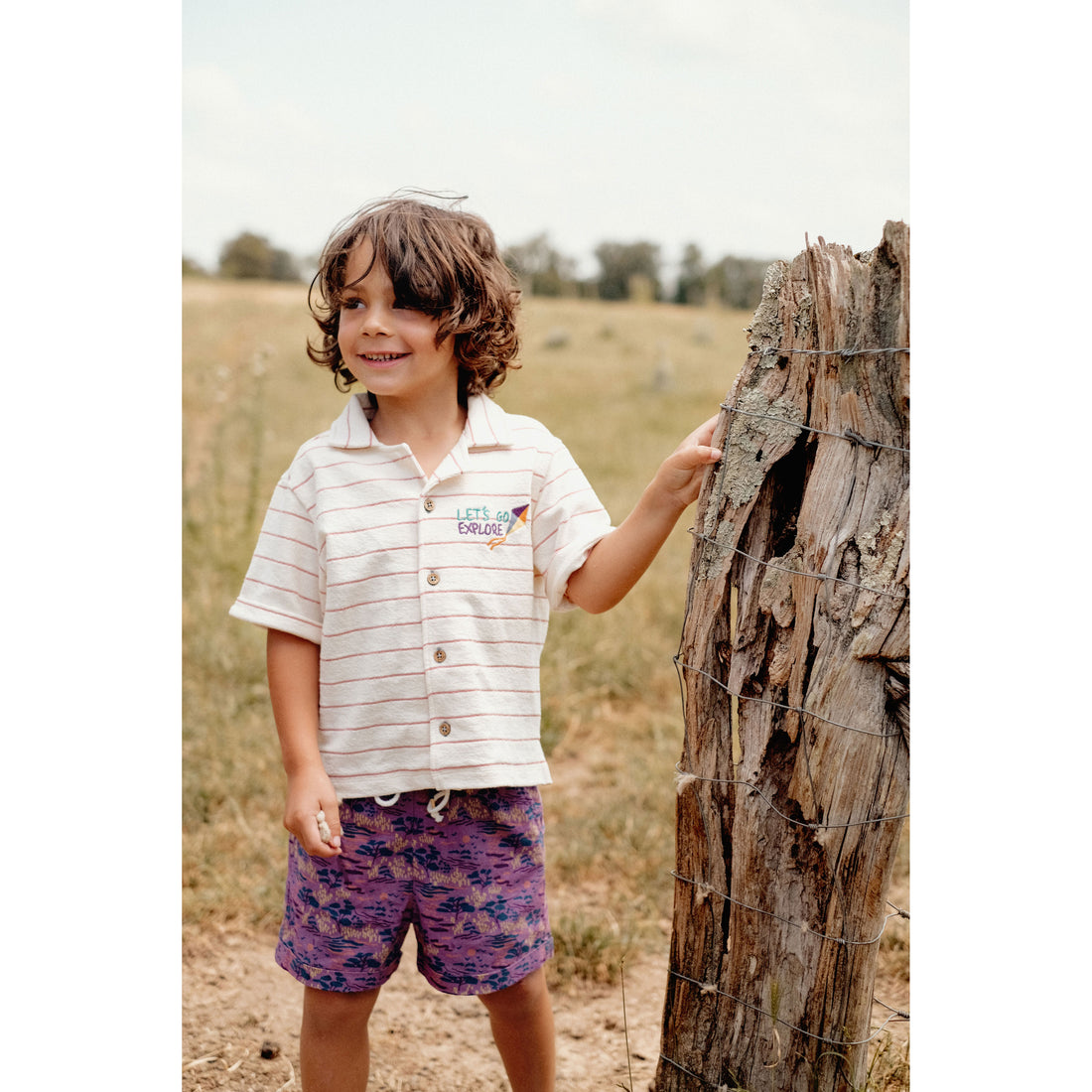 Louise Misha Cream Sunset Alov Shirt