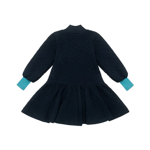 The Middle Daughter Navy Blue Jacquard Dress