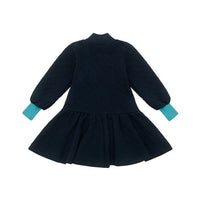 The Middle Daughter Navy Blue Jacquard Dress
