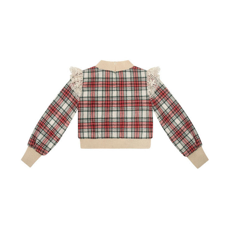 The Middle Daughter England Check Side Hustle Sweatshirt