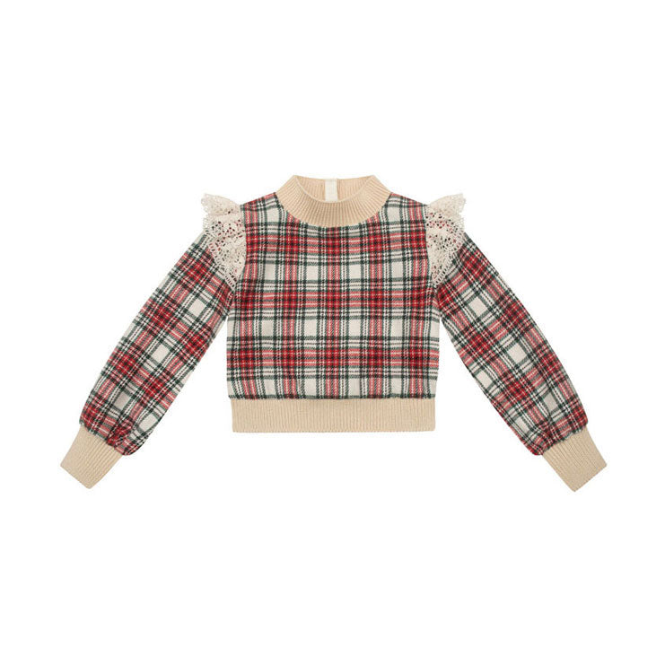 The Middle Daughter England Check Side Hustle Sweatshirt