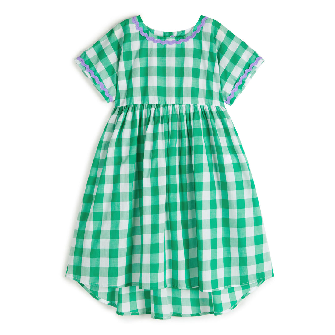 Wolf and Rita  Vichy Green Silvia Dress