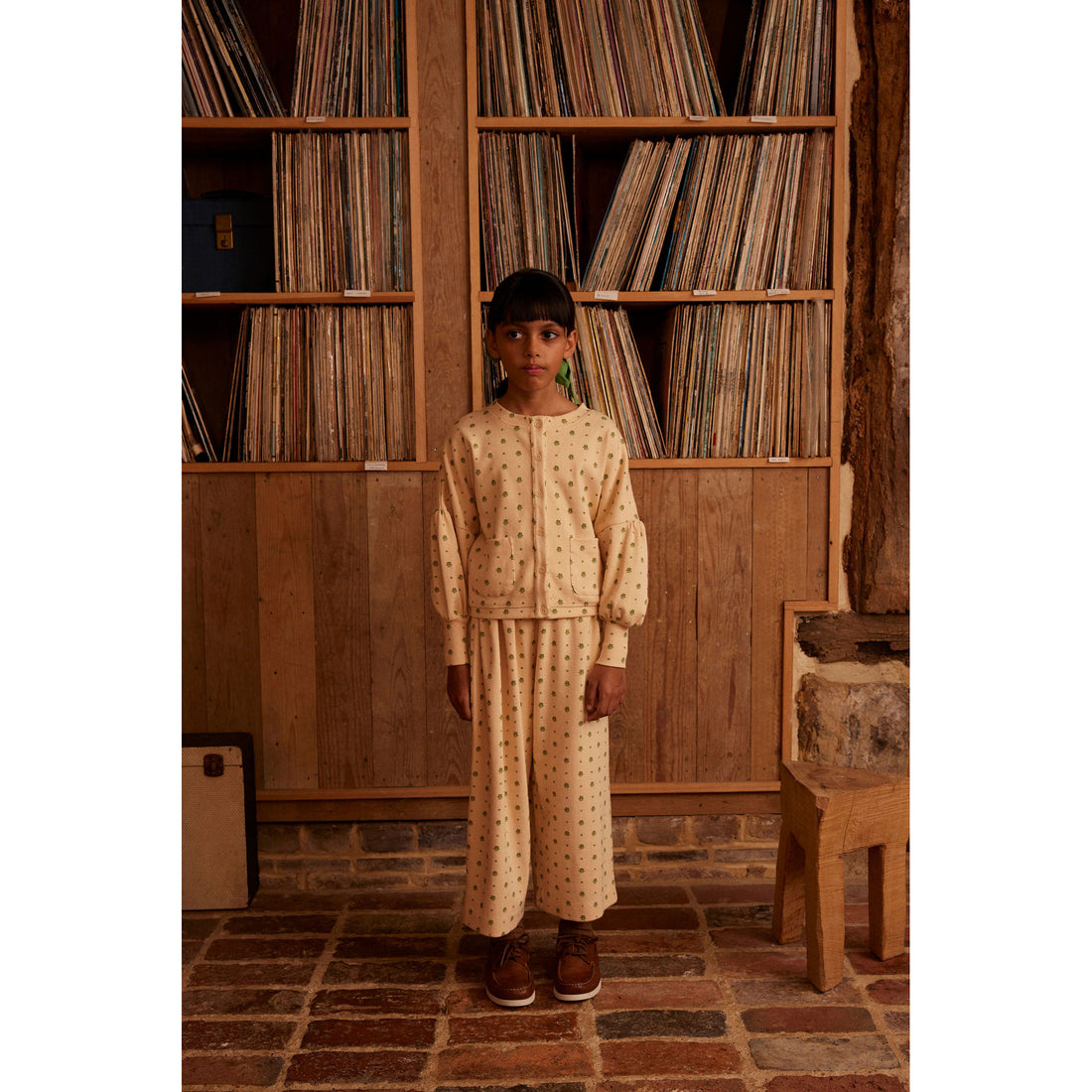 Apolina Meadow Calico Simona Jersey Cardigan