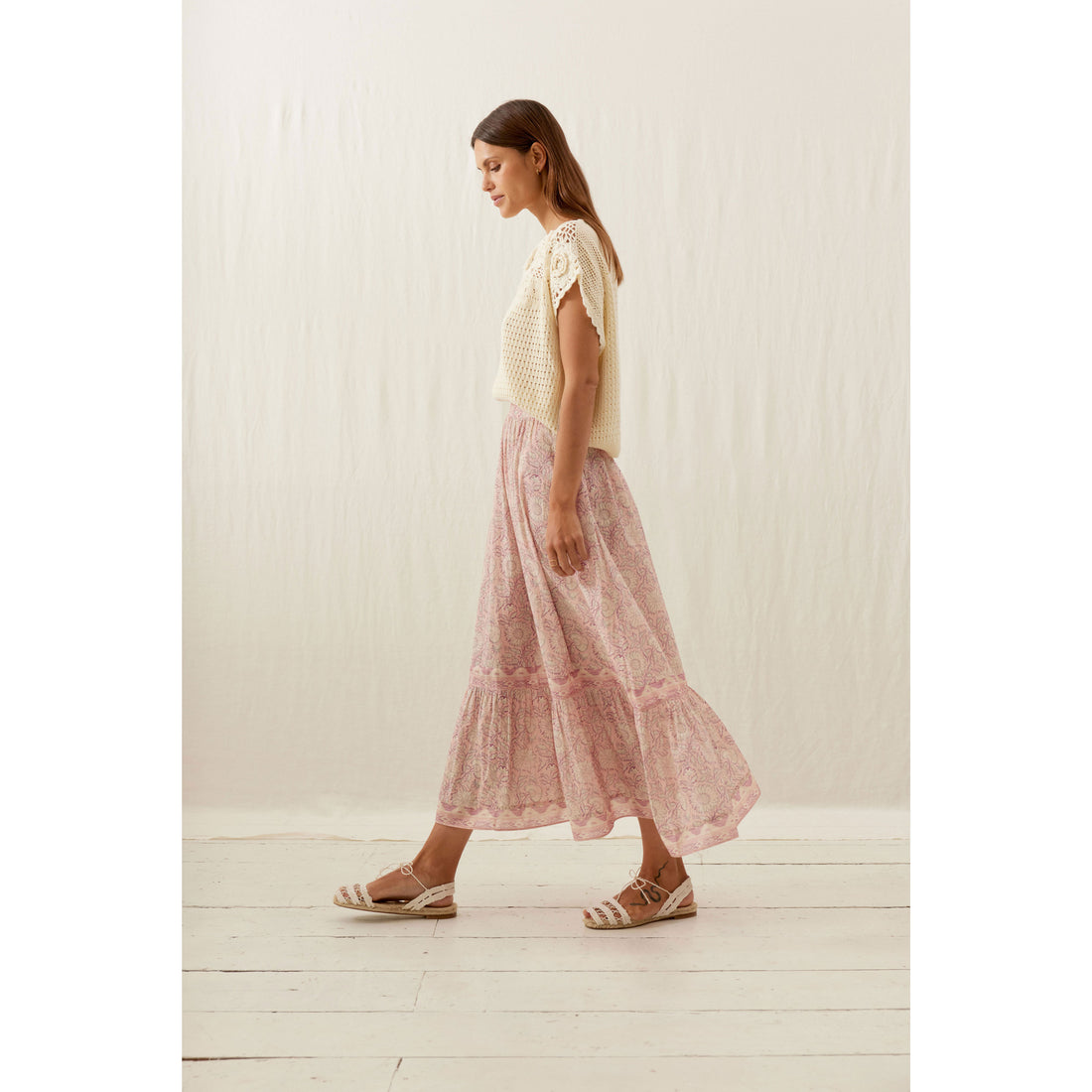 Louise Misha Pink Daisy Garden Jansiane Skirt