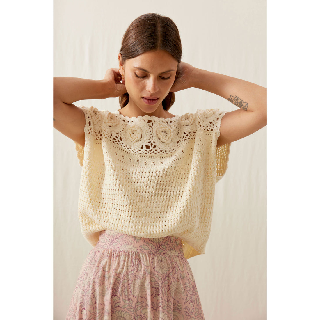 スカート LOUISE ART SKIRT Ameri（アメリ）の「LOUISE ART SKIRT（スカート）」 - WEAR
