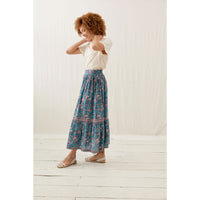 Louise Misha Teal Garden Of Eden Jansiane Skirt