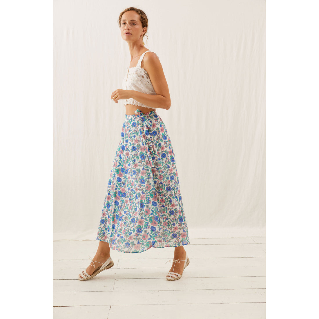 Louise Misha Blue Summer Meadow Lucia Skirt