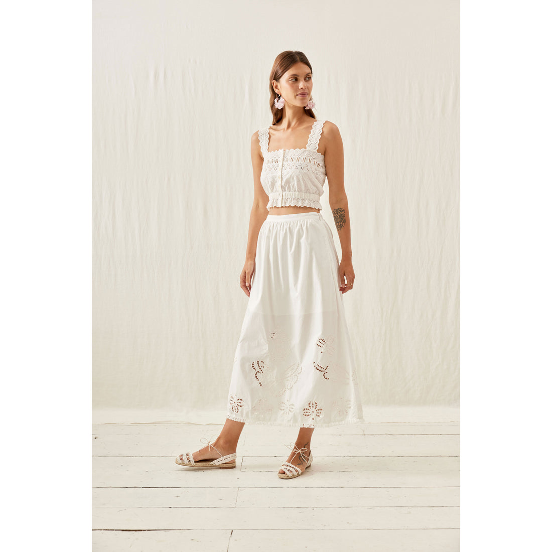 Louise Misha White Paola Skirt