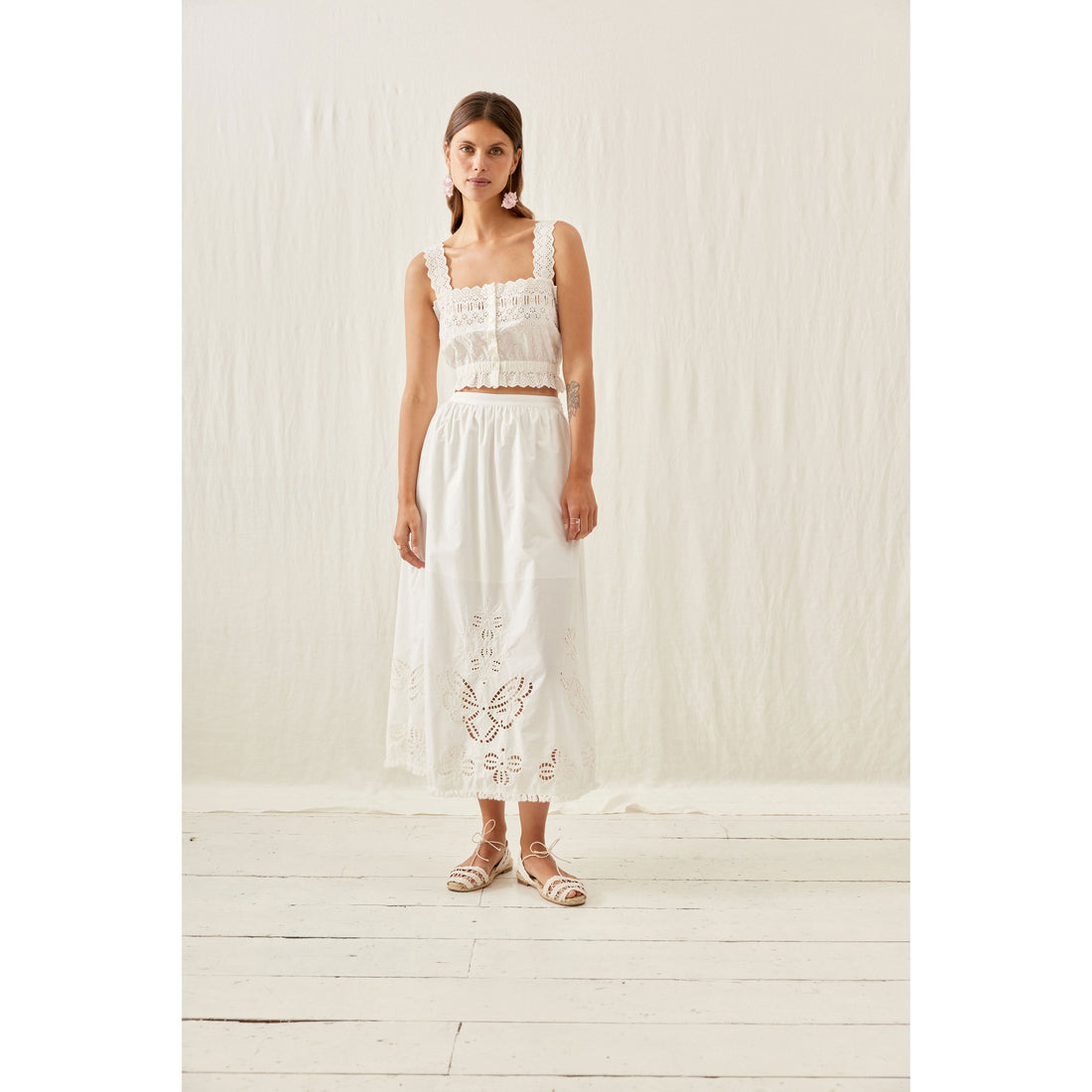 Louise Misha White Paola Skirt