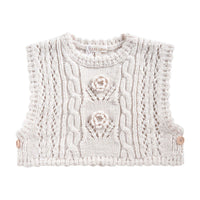 Louise Misha Cream Chabyna Vest