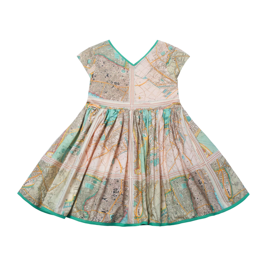 The Middle Daughter Old London Map Slip Road Dress