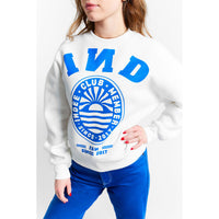 Indee Off White College Sweater