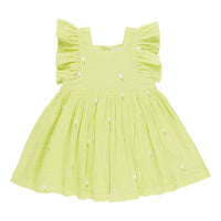 Pink Chicken Tulip Embroidery Elsie Dress