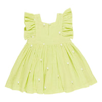 Pink Chicken Tulip Embroidery Elsie Dress