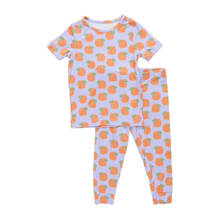 Pink Chicken Lavender Oranges Bamboo PJ Set