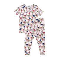 Pink Chicken Multi Ice Cream Cones Bamboo PJ Set