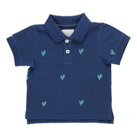 Pink Chicken Rooster Embroidery Alec Shirt