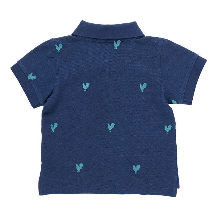 Pink Chicken Rooster Embroidery Alec Shirt