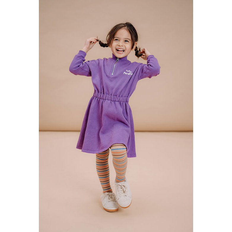 Sproet and Sprout Purple Zip Collar Dress