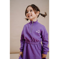 Sproet and Sprout Purple Zip Collar Dress