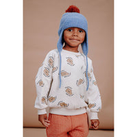 Sproet and Sprout Ivory Cookies Allover Pocket Sweatshirt
