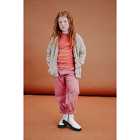 Sproet and Sprout Tomato Stripe Waffle Turtleneck