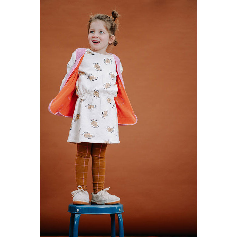 Sproet and Sprout Ivory Melee Cookies Print Skater Dress