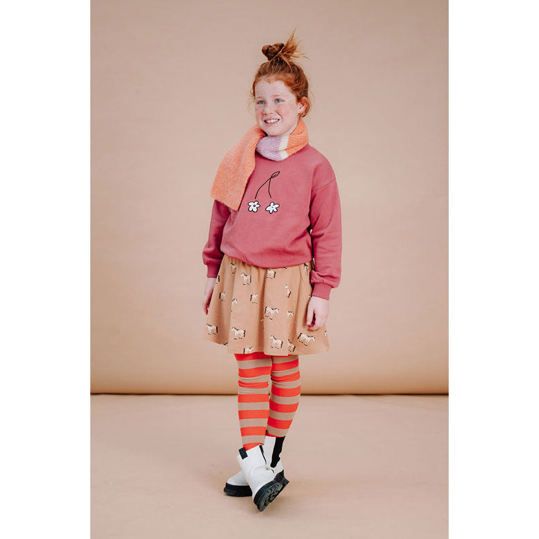 Sproet and Sprout Mauve Cherry Flower Sweatshirt